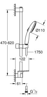 Душевой гарнитур Grohe Tempesta 26638003 хром